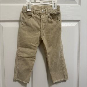 Zara Kids Beige Corduroy Trousers